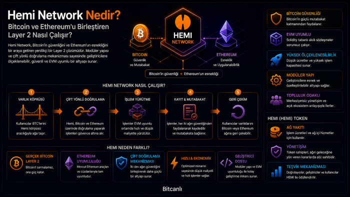 Hemi Network Nedir? Bitcoin ve Ethereum'u Birleştiren Layer 2 Nasıl Çalışır?